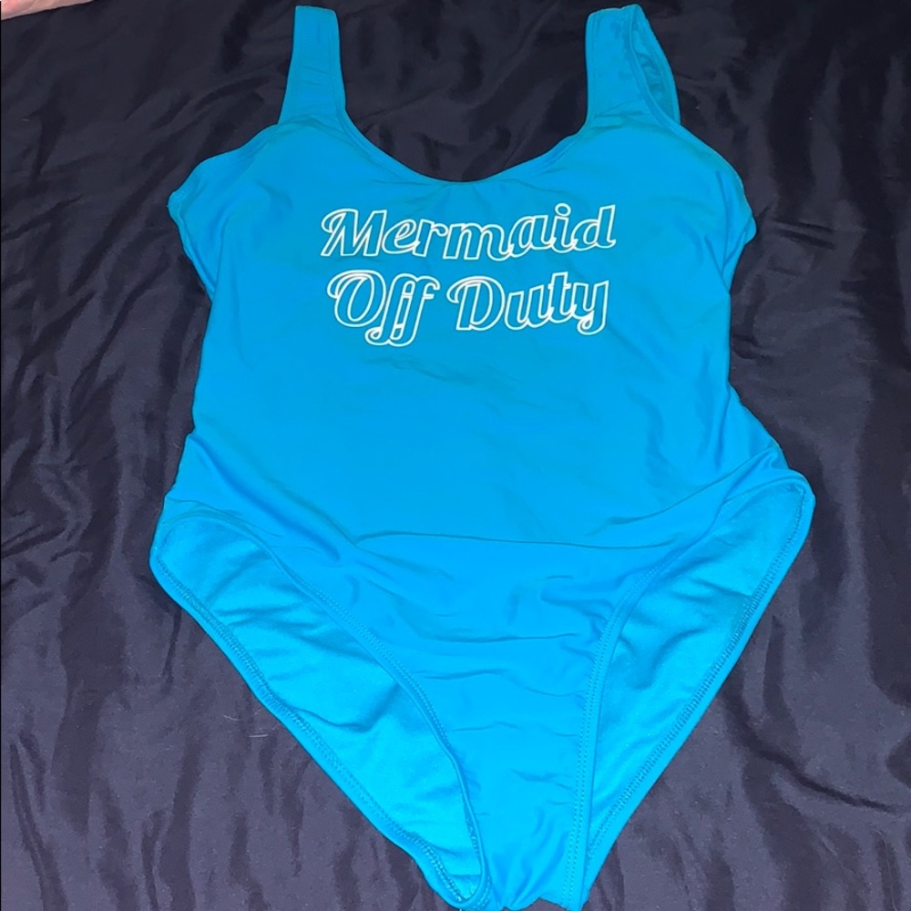 mermaid off duty one piece